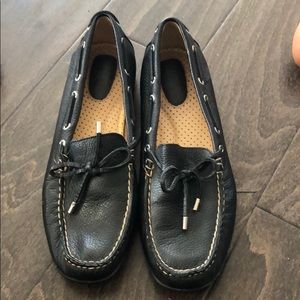 Leather sperrys
